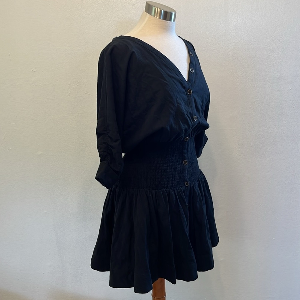 NWT ANTHROPOLOGIE MAEVE Black Dress Sz Medium - Picture 2 of 14